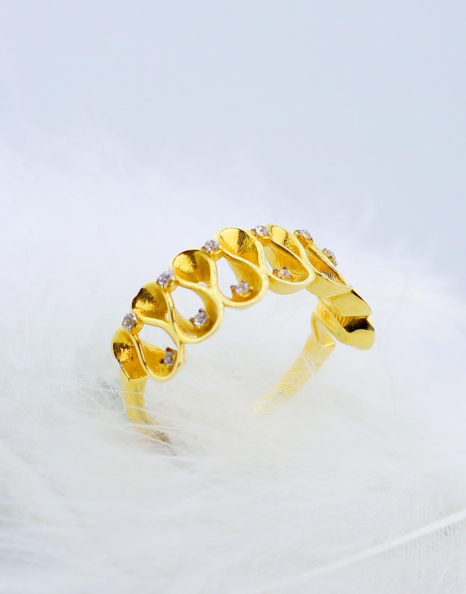Zircon Stone Ring 14 Carat