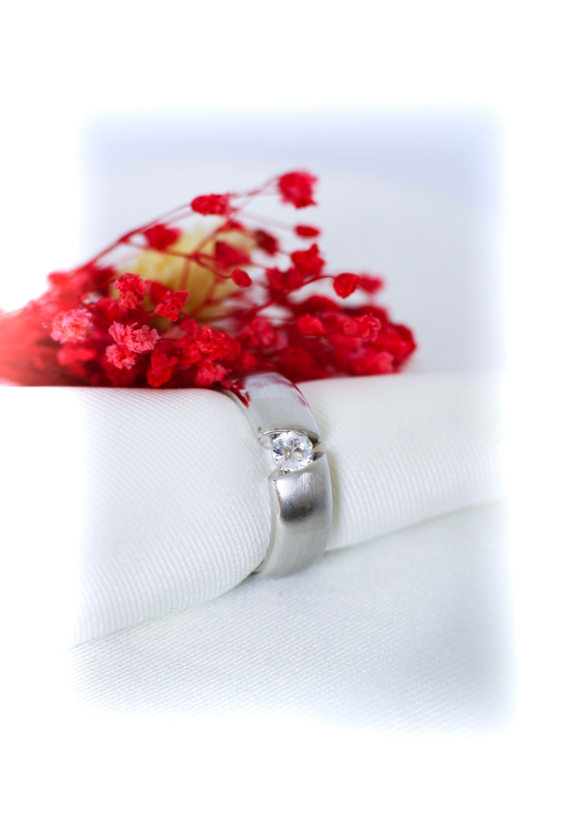 Zirkonsteinring 14 Karat
