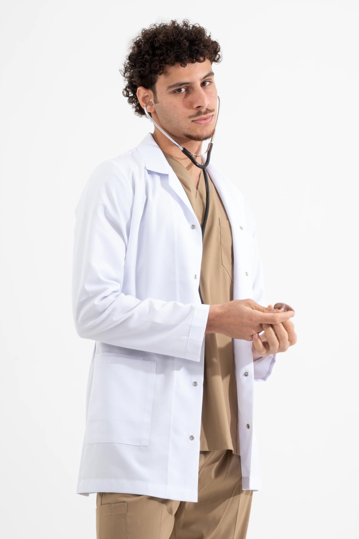 ARA BOY, UZUN KOL, KLASİK YAKA, ERKEK DOKTOR ÖNLÜĞÜ