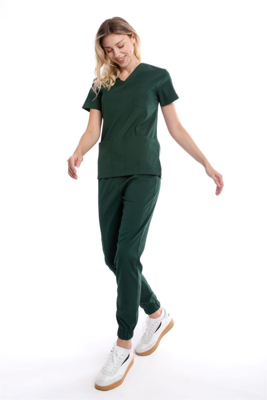 AVCI YEŞİLİ JOGGER KADIN ÜNİFORMA TAKIM