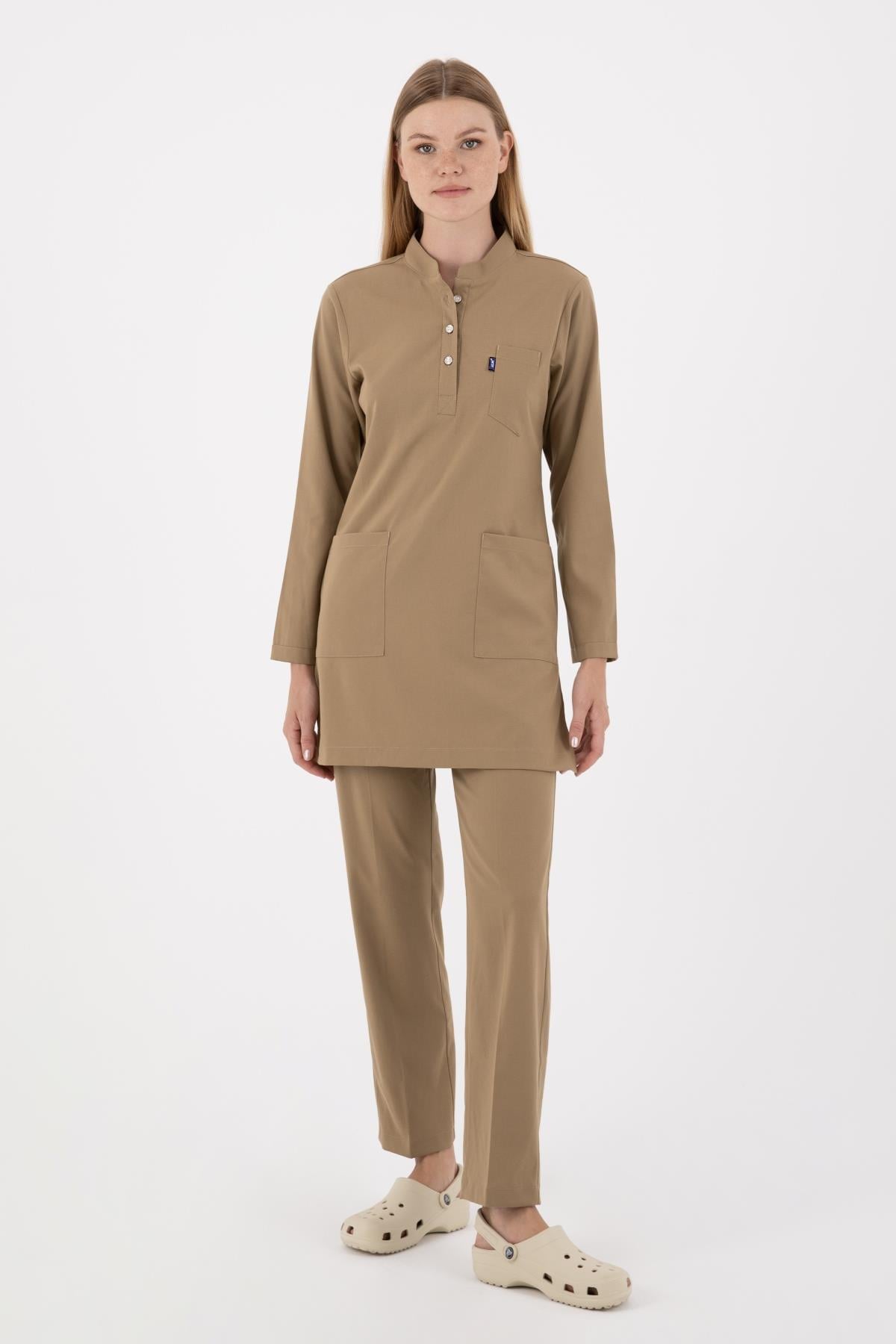 BEJ KARYA TESETTÜR ÜNİFORMA TAKIM