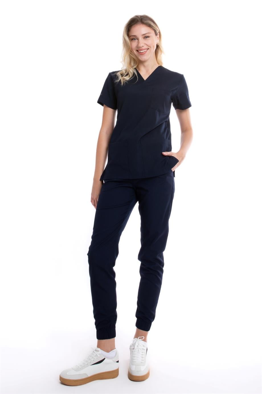 LACİVERT JOGGER KADIN ÜNİFORMA TAKIM
