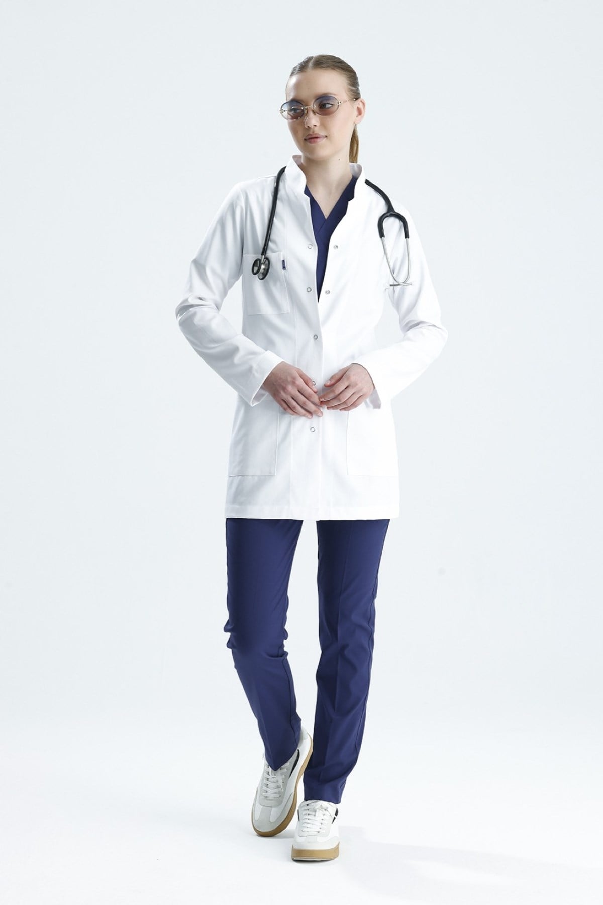 LİKRALI, TUNİK BOY, HAKİM YAKA, KADIN DOKTOR ÖNLÜĞÜ