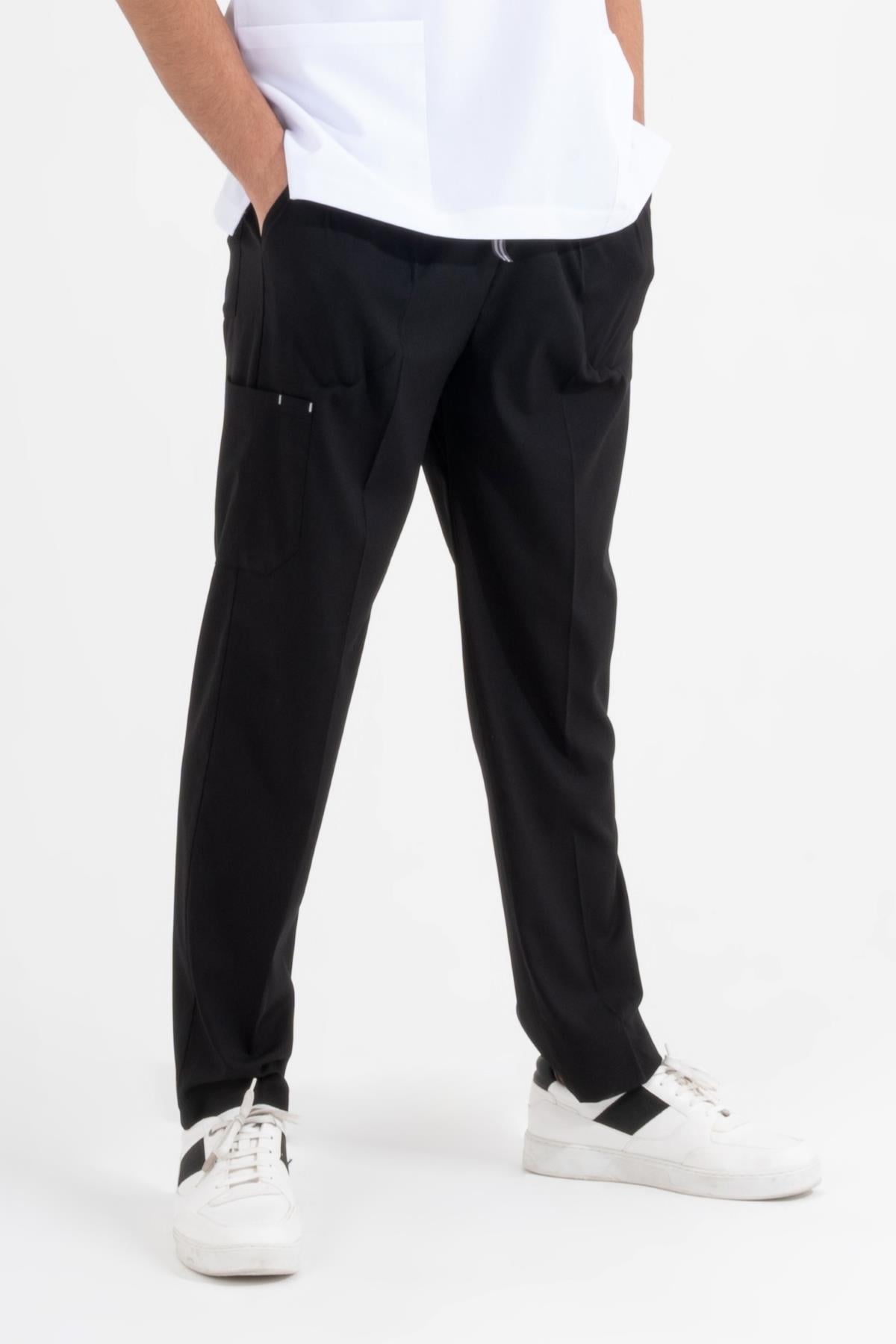 SİYAH CORE-FLEX LİKRALI ERKEK PANTOLON
