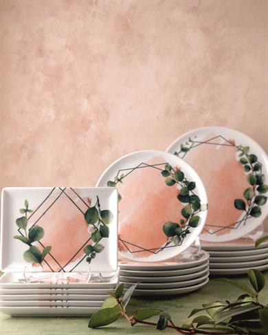 Porland Eucalipto 18 Parça İkram ve Kahvaltı Takımı