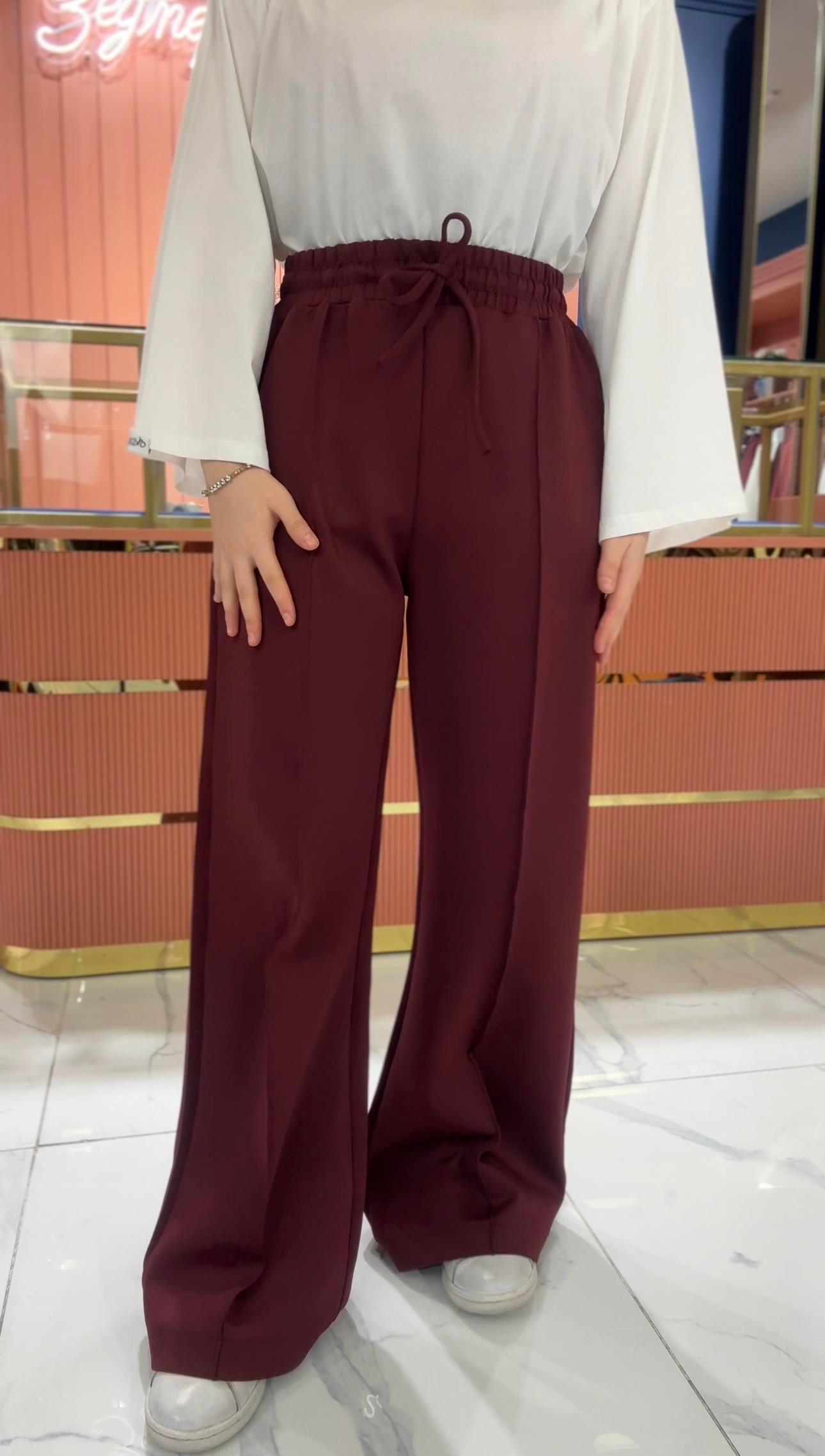 Scuba Uzun Pantolon | Bordo