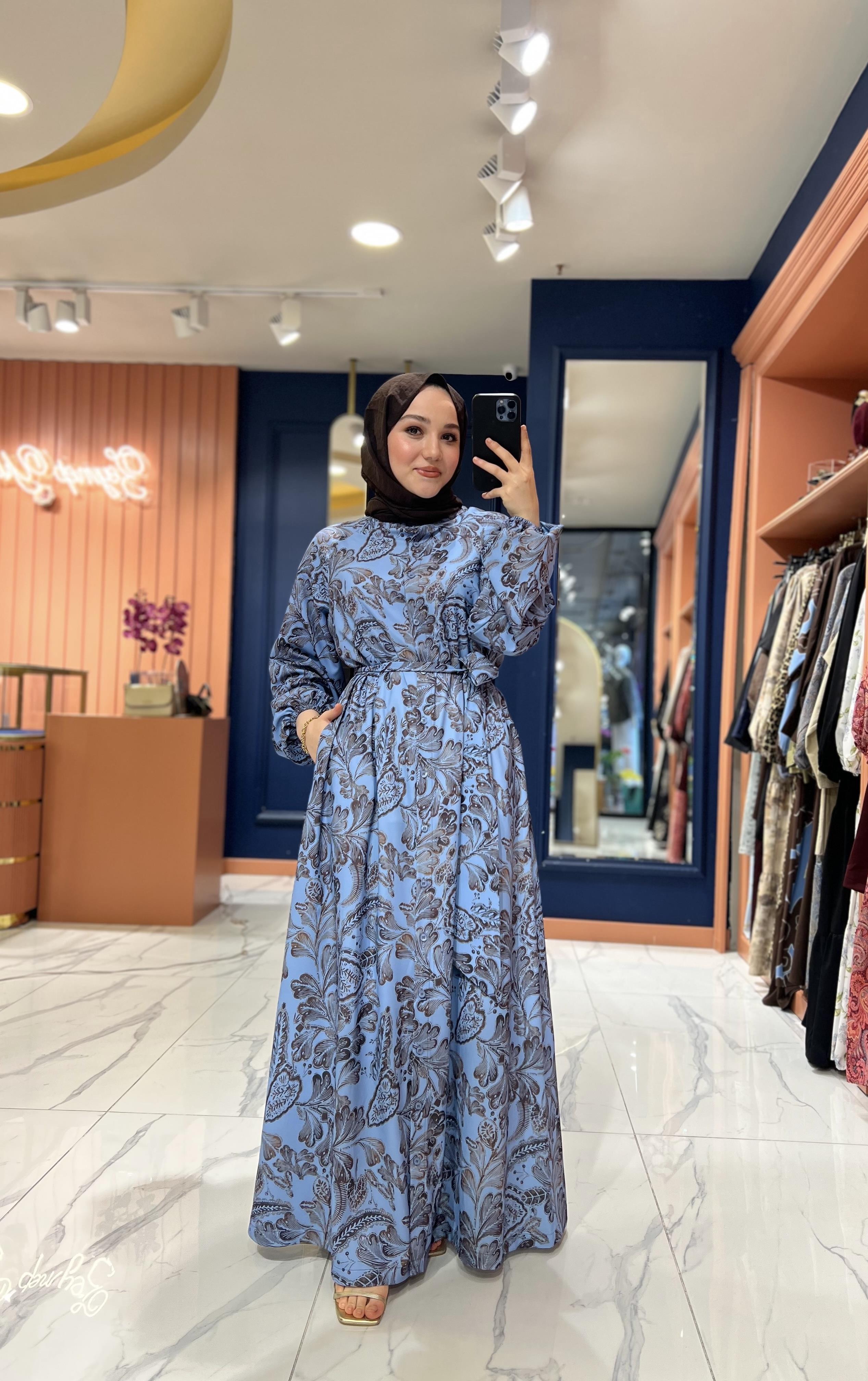 İpek Krep Fleur Elbise