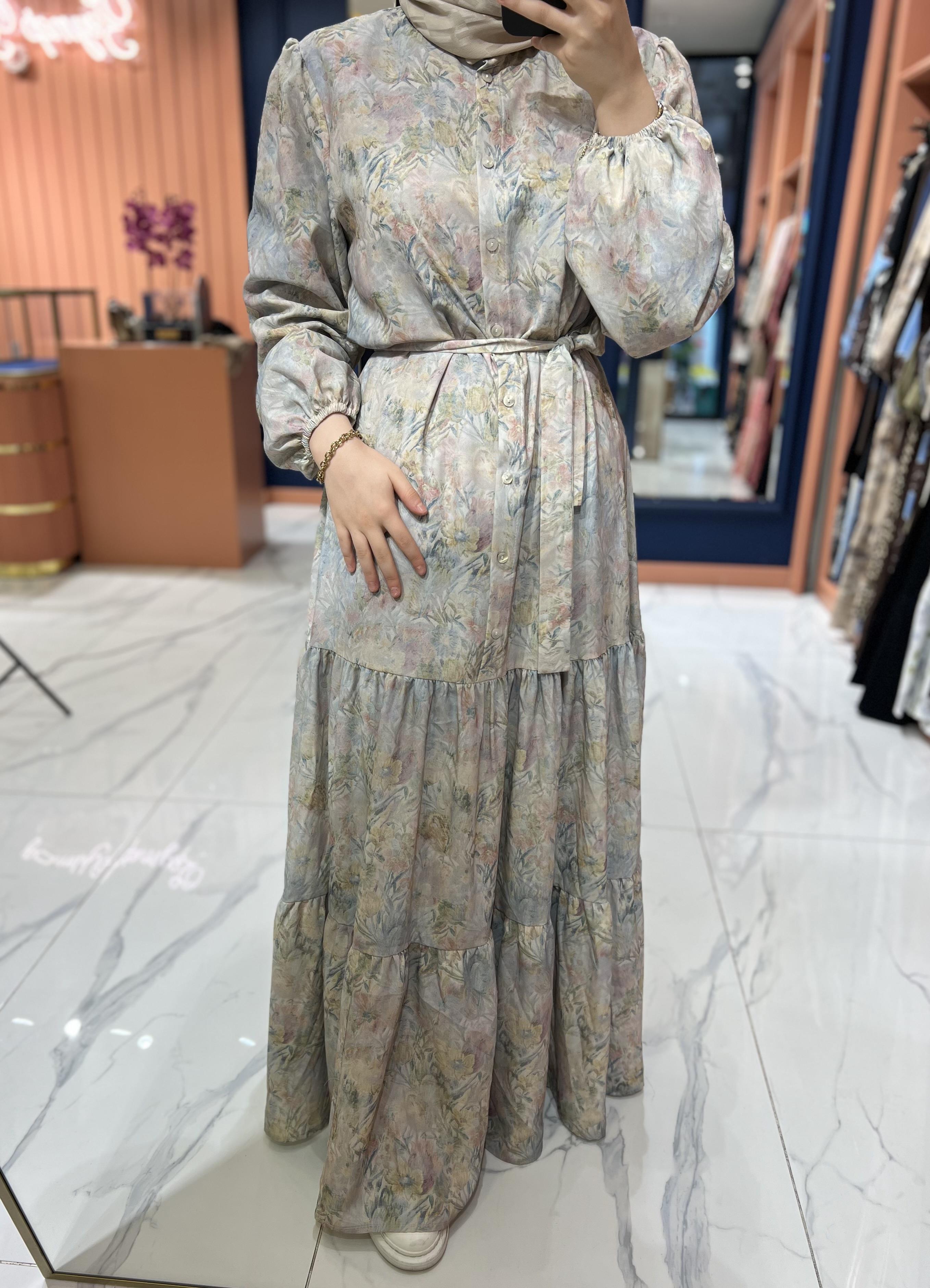 İpek Krep Sole Elbise