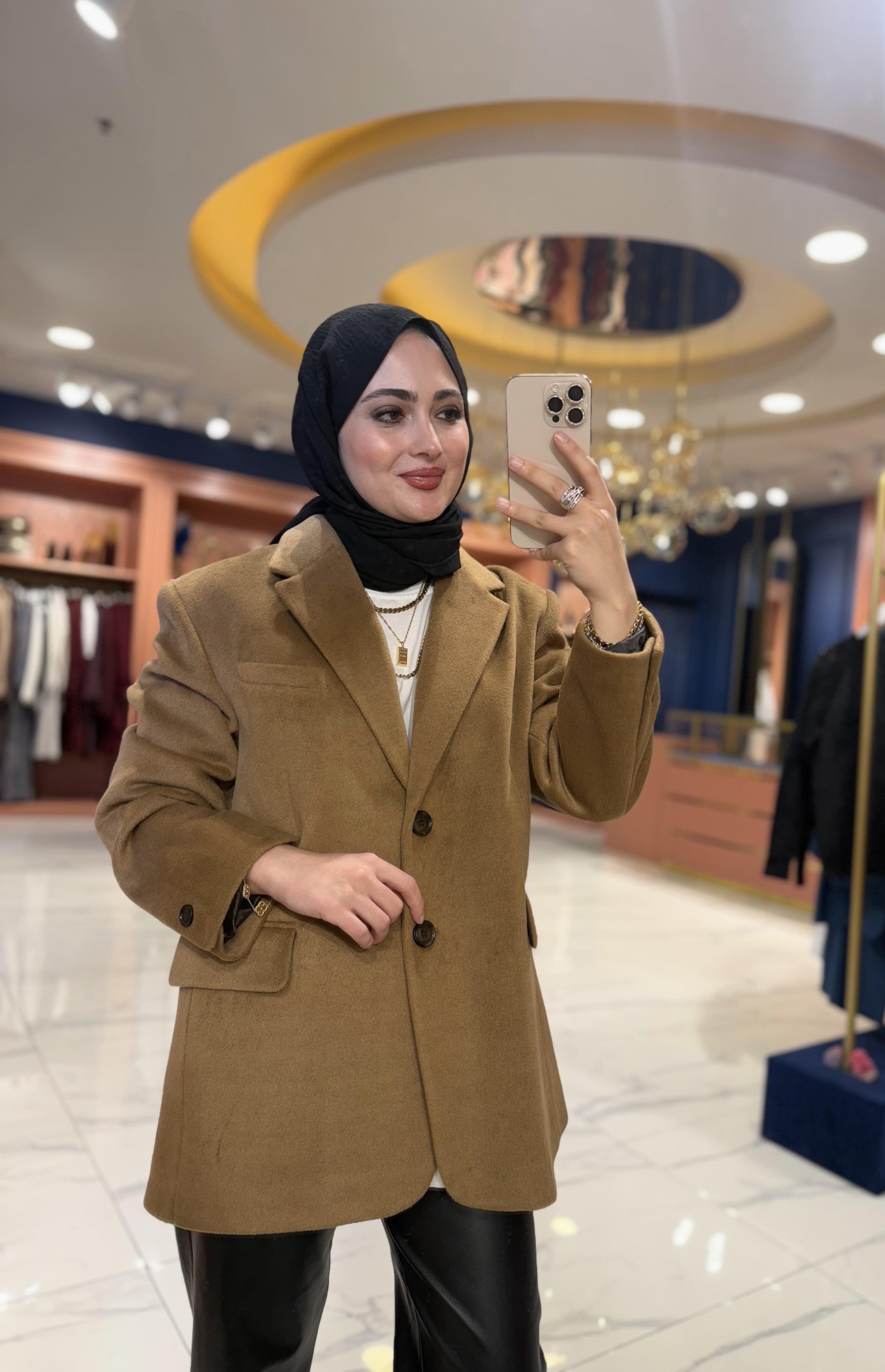 Kaşe Ceket Camel 