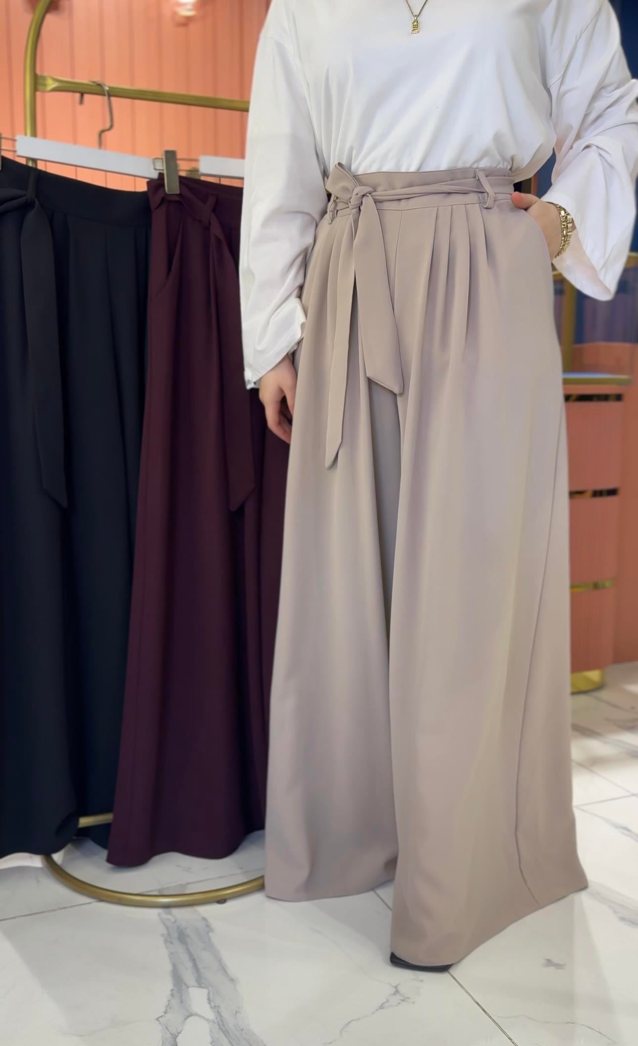 Premium  Krep Palazzo | Bej