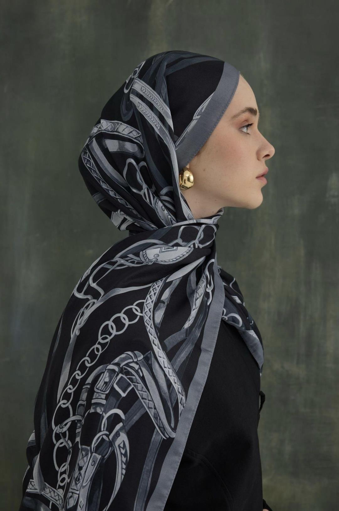 Ria Kemerli Siyah Şal