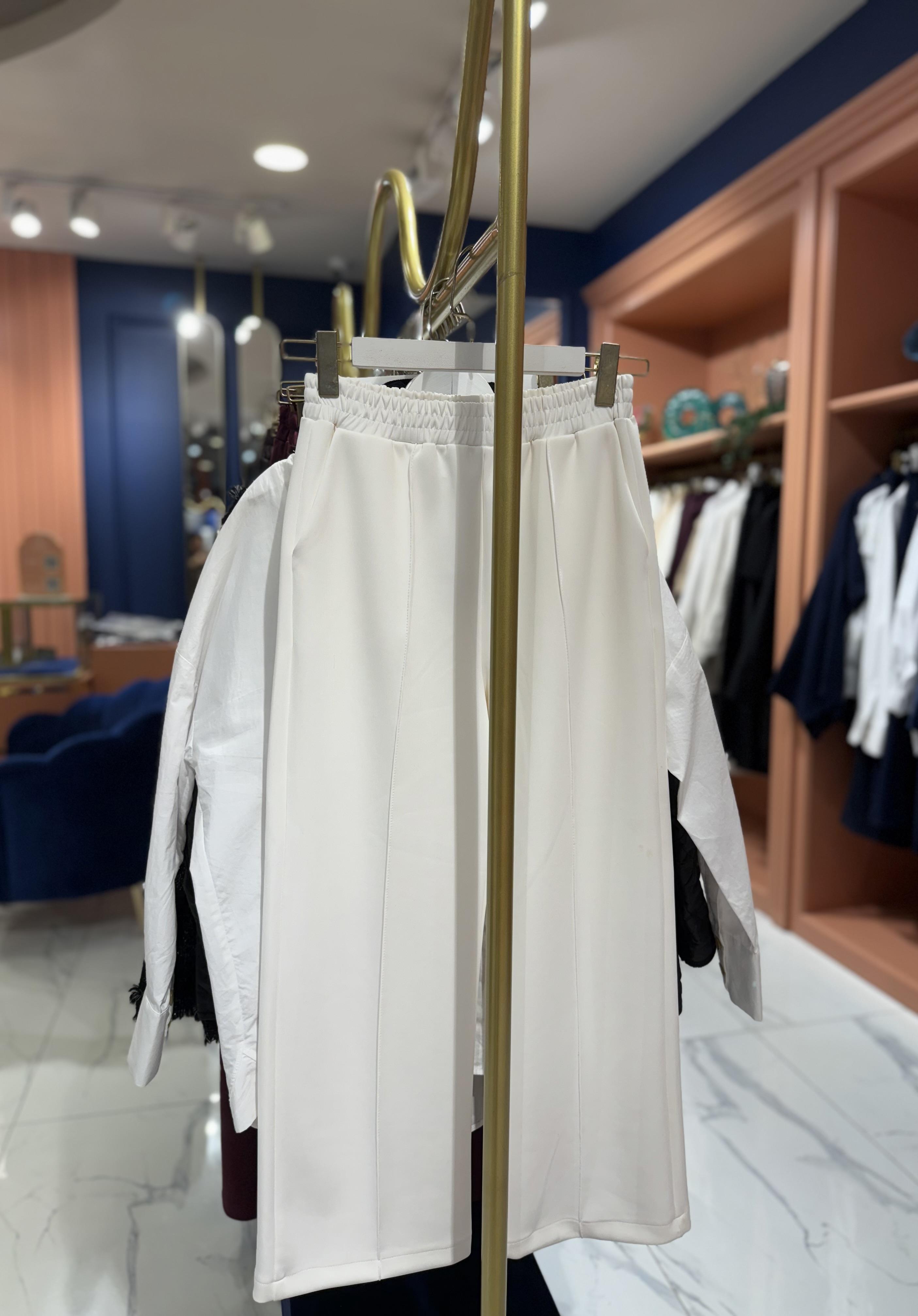 Scuba Pantolon | Beyaz