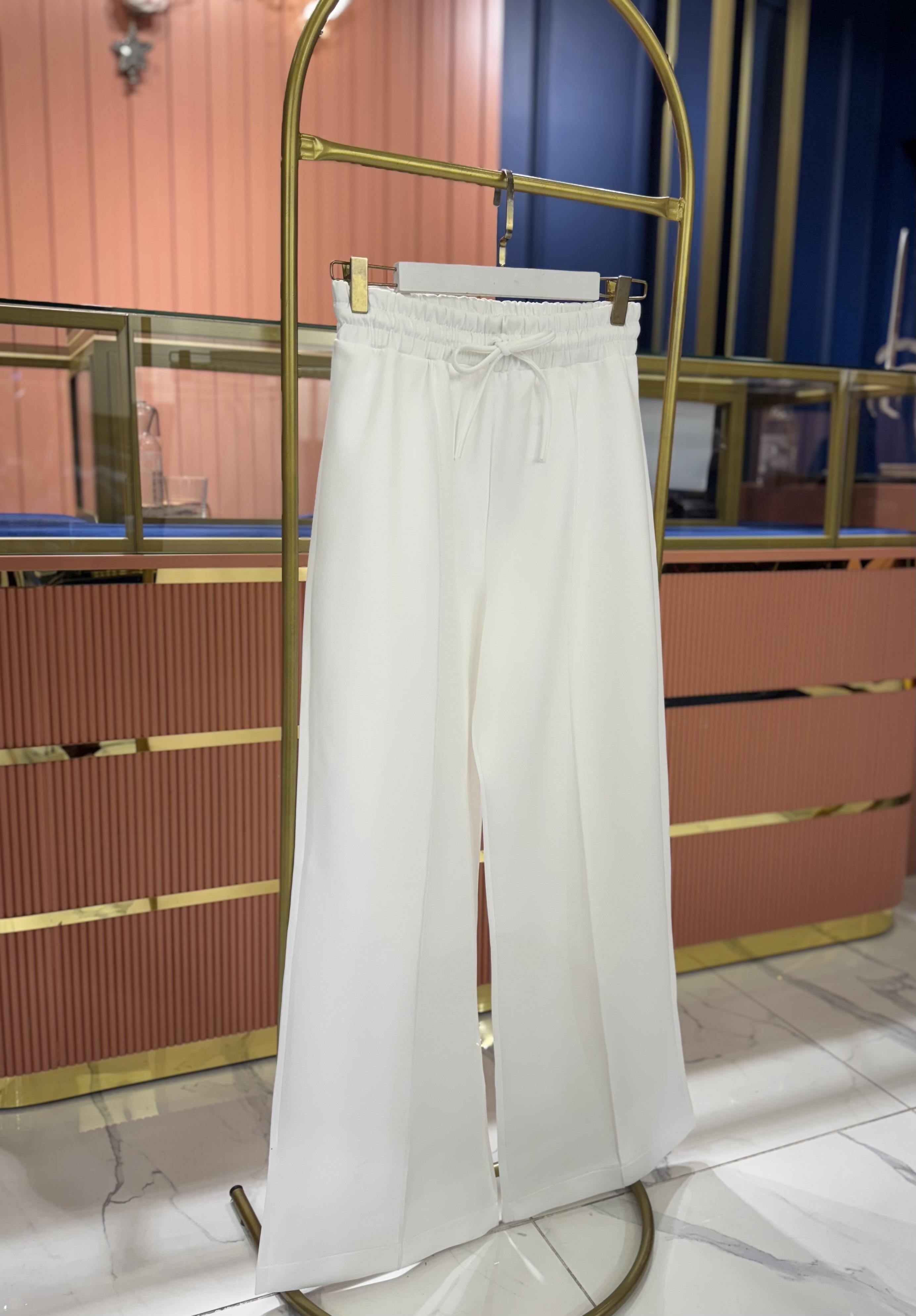 Scuba Uzun Pantolon | Beyaz