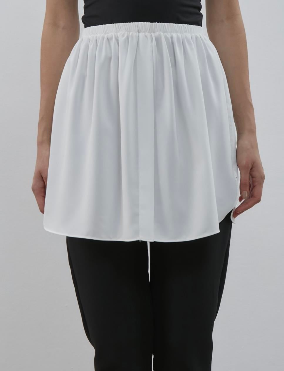 Yarım Krep İçlik | Beyaz