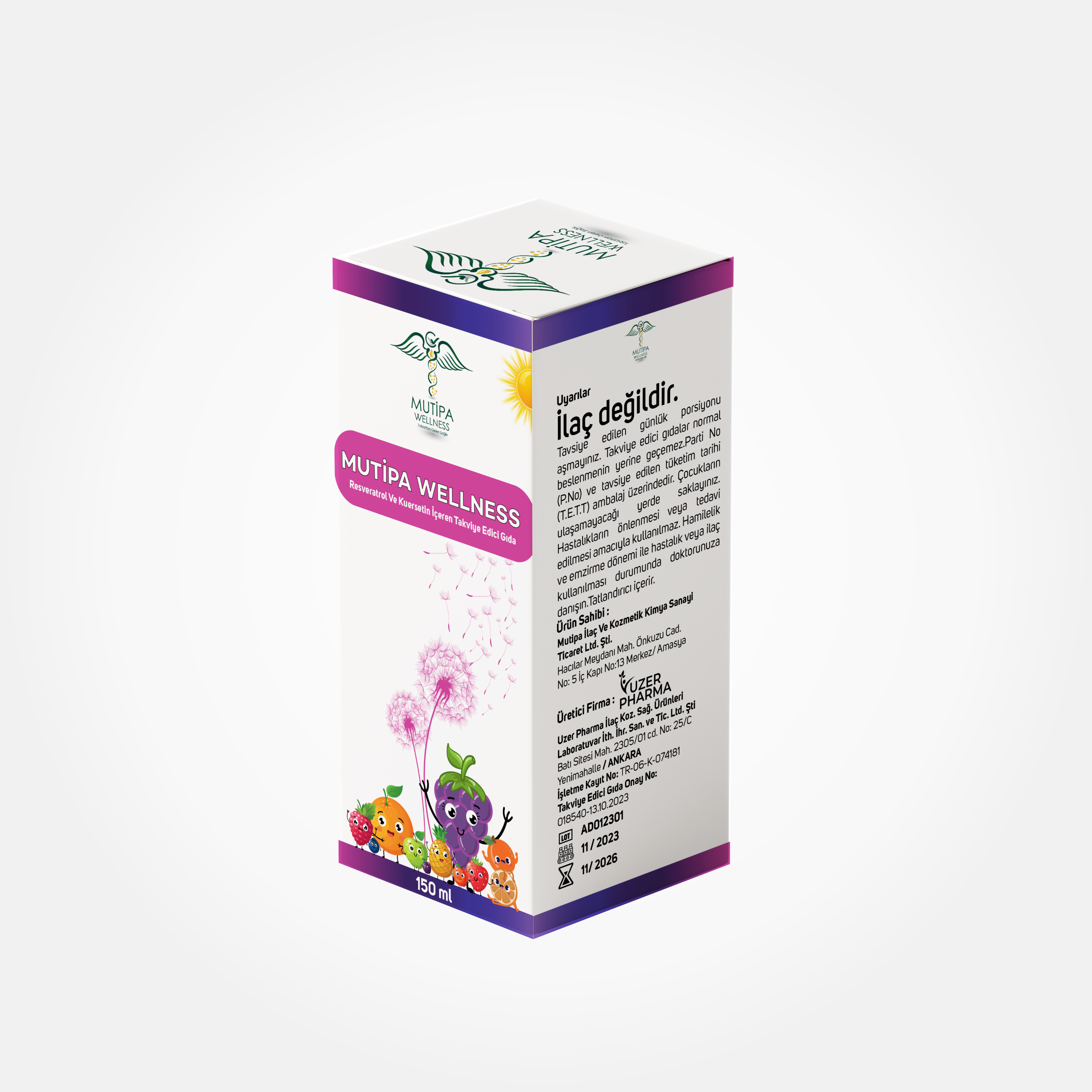 Resveratrol ve Kuersetin İçeren Takviye Edici Gıda