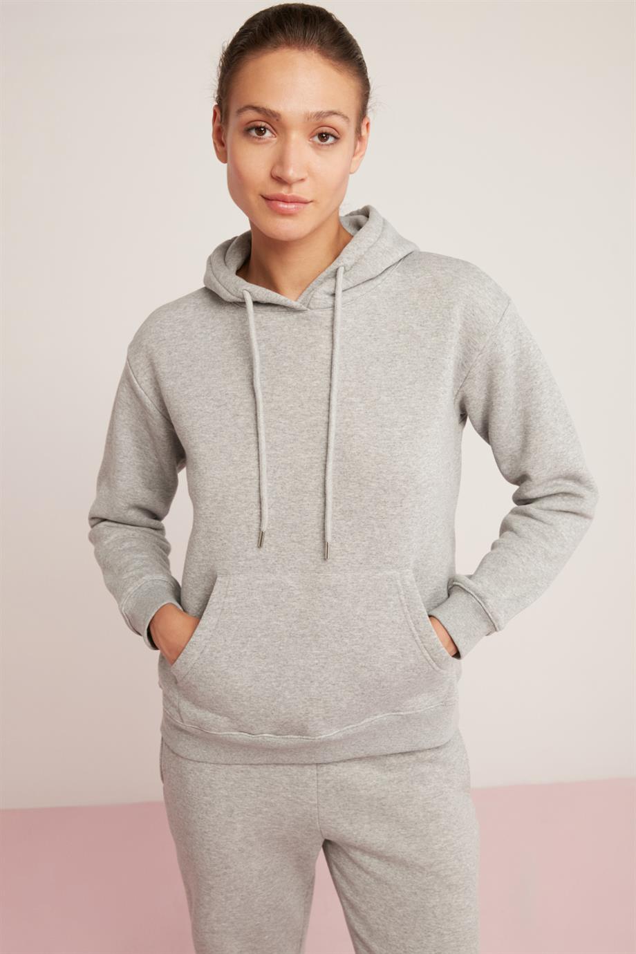 ABELİA Örme Relaxed Grimelanj Tekli Sweatshirt