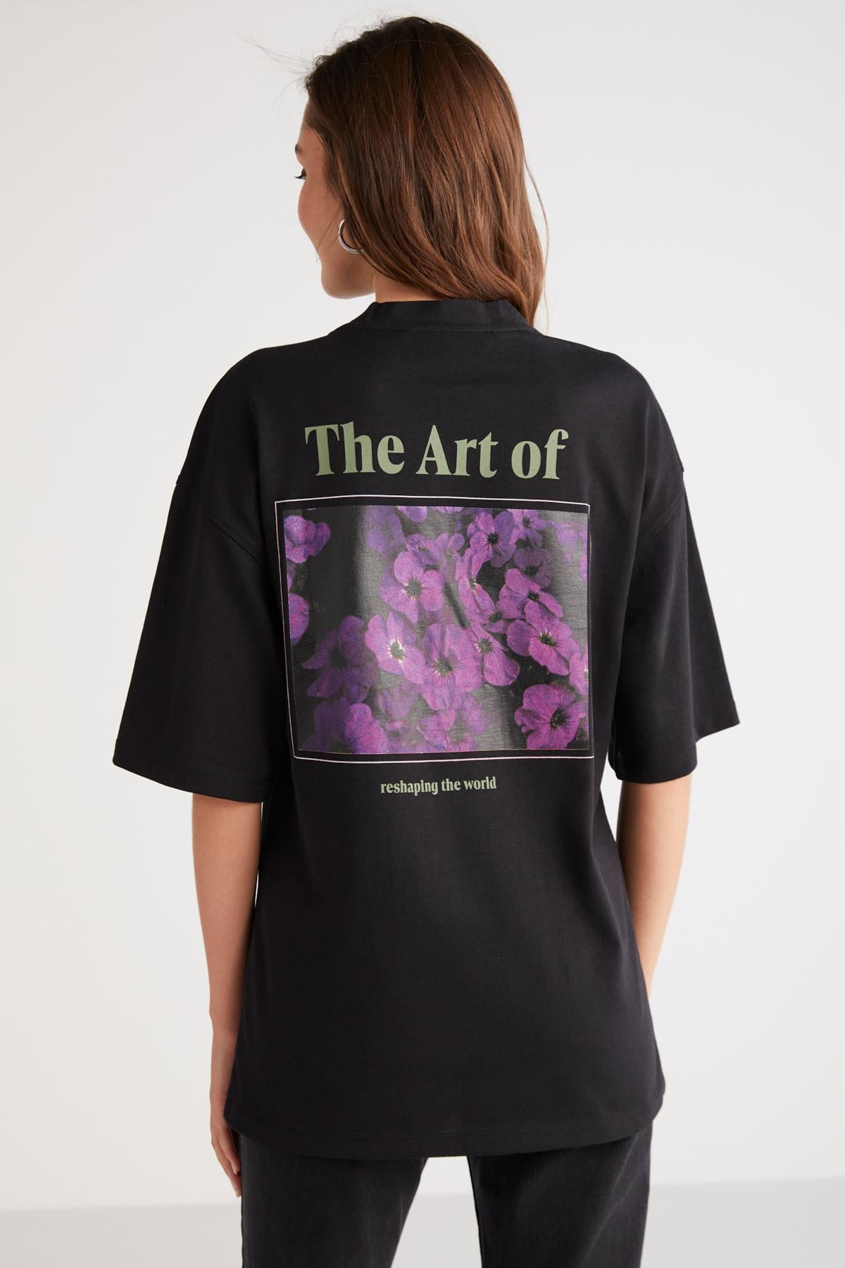 KALISTA Örme Comfort Siyah Tekli T-Shirt