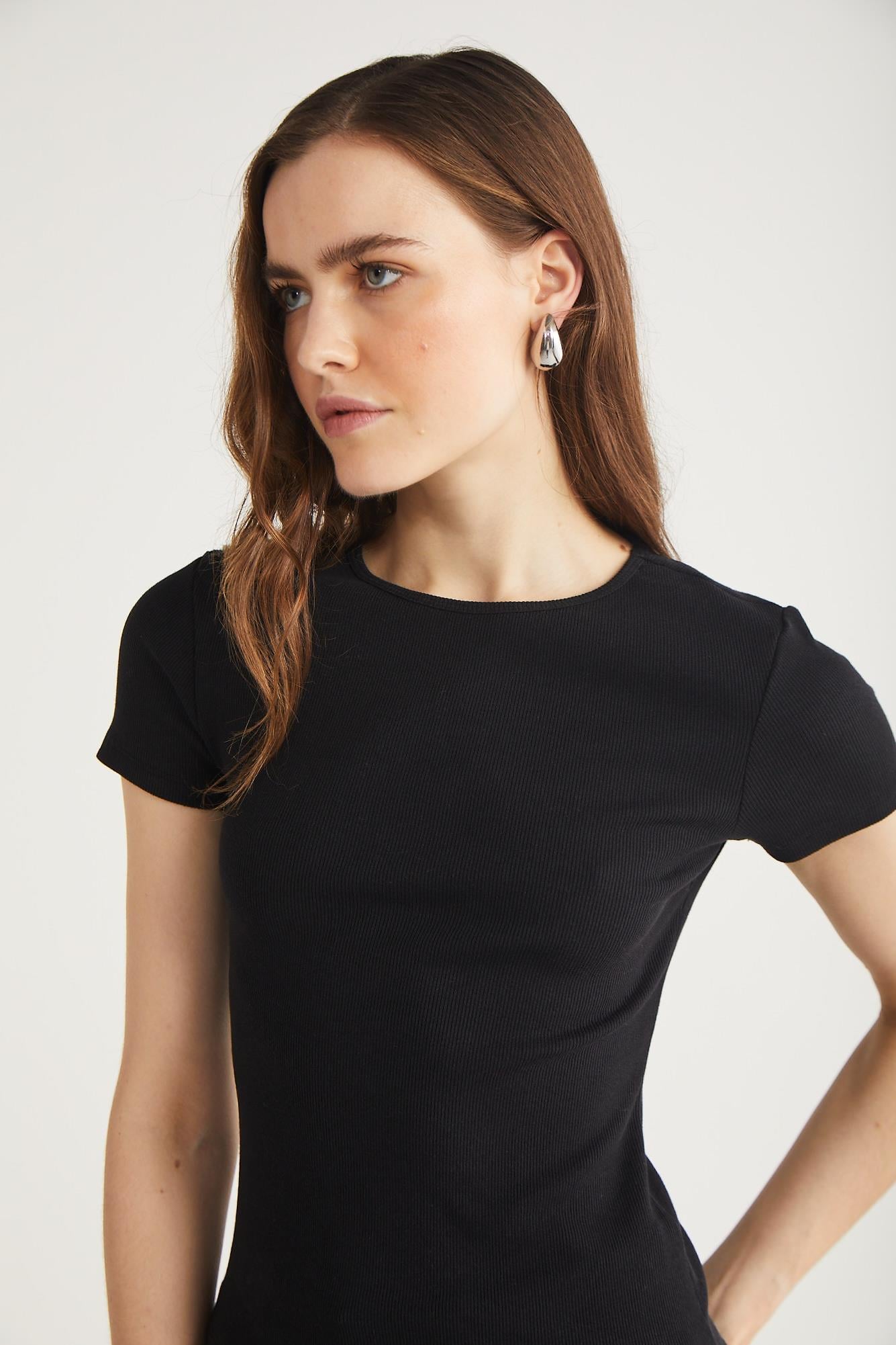 MAUDE Kaşkorse Regular Siyah Tekli Body