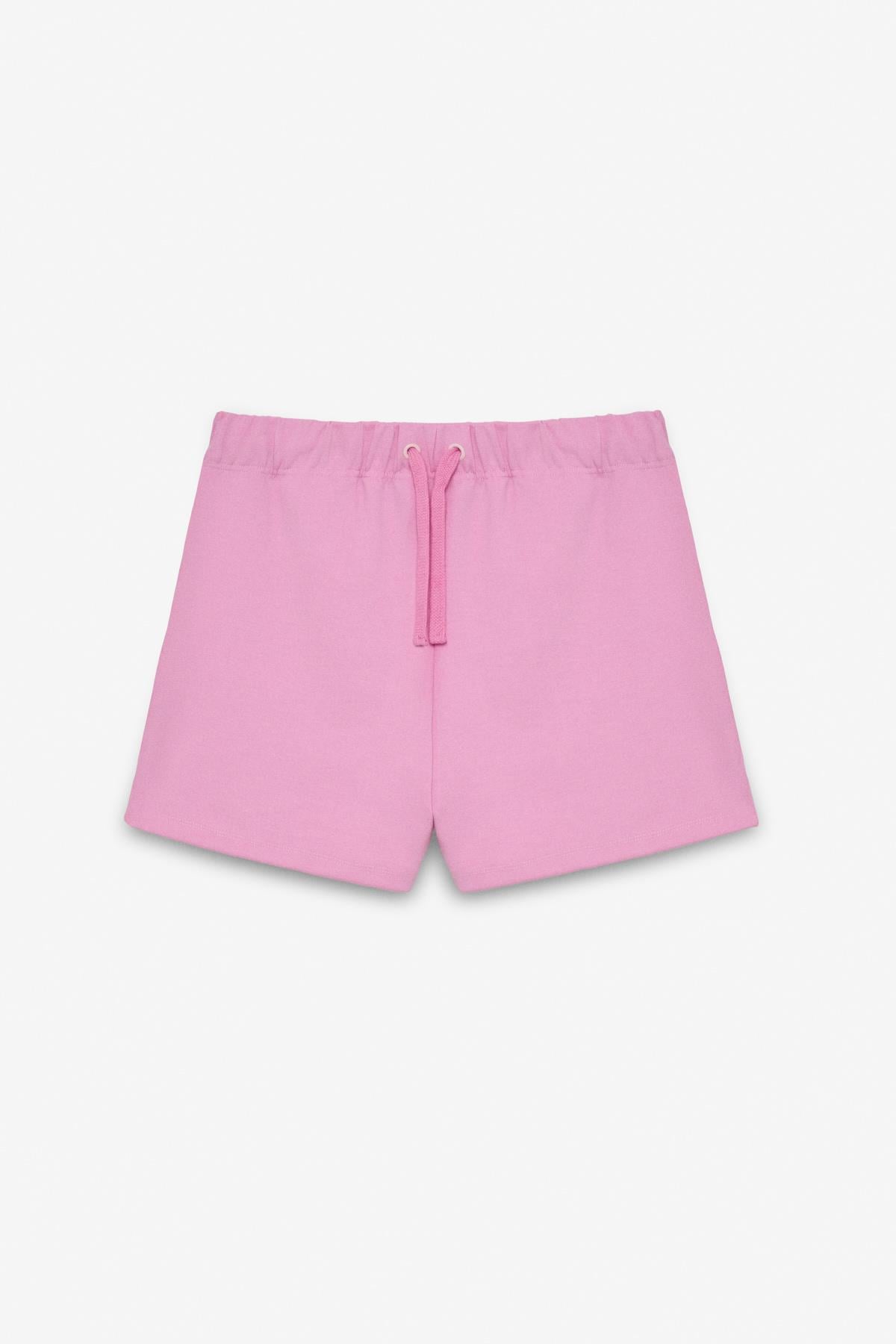 NUA Kadın Esnek Kumaşlı Kordonlu Comfort Fit Pembe Şort