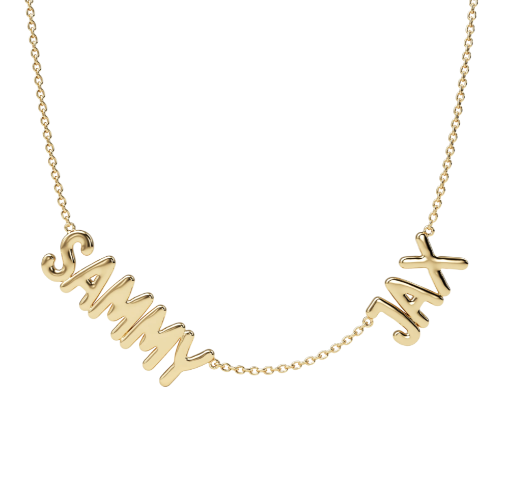 Bubble İkili İsim Kolye