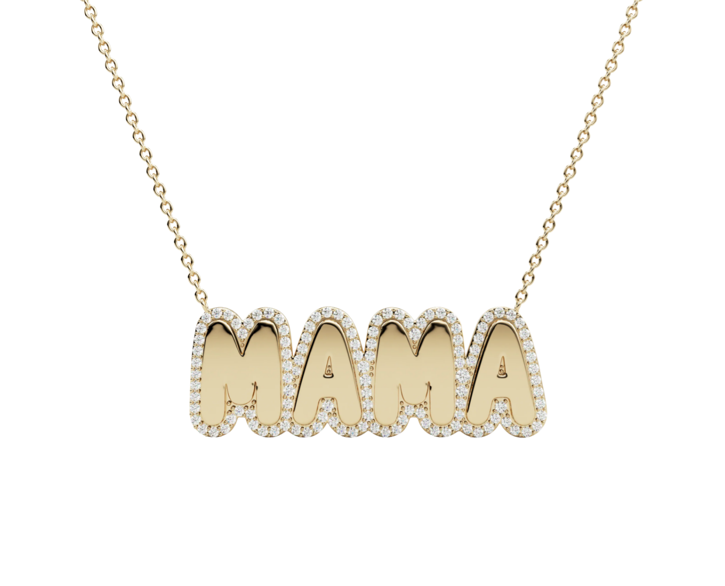 Bubble Taşlı Mama Kolye