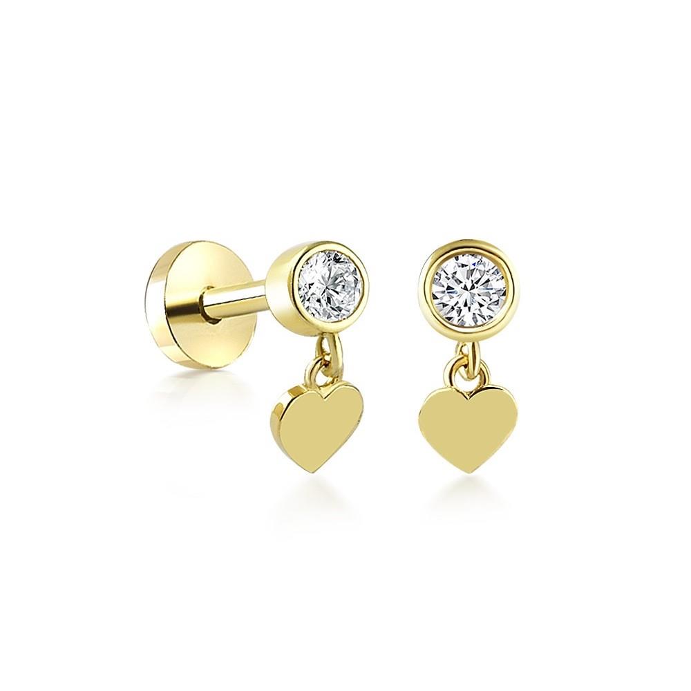 Sarkıt Kalp Piercing