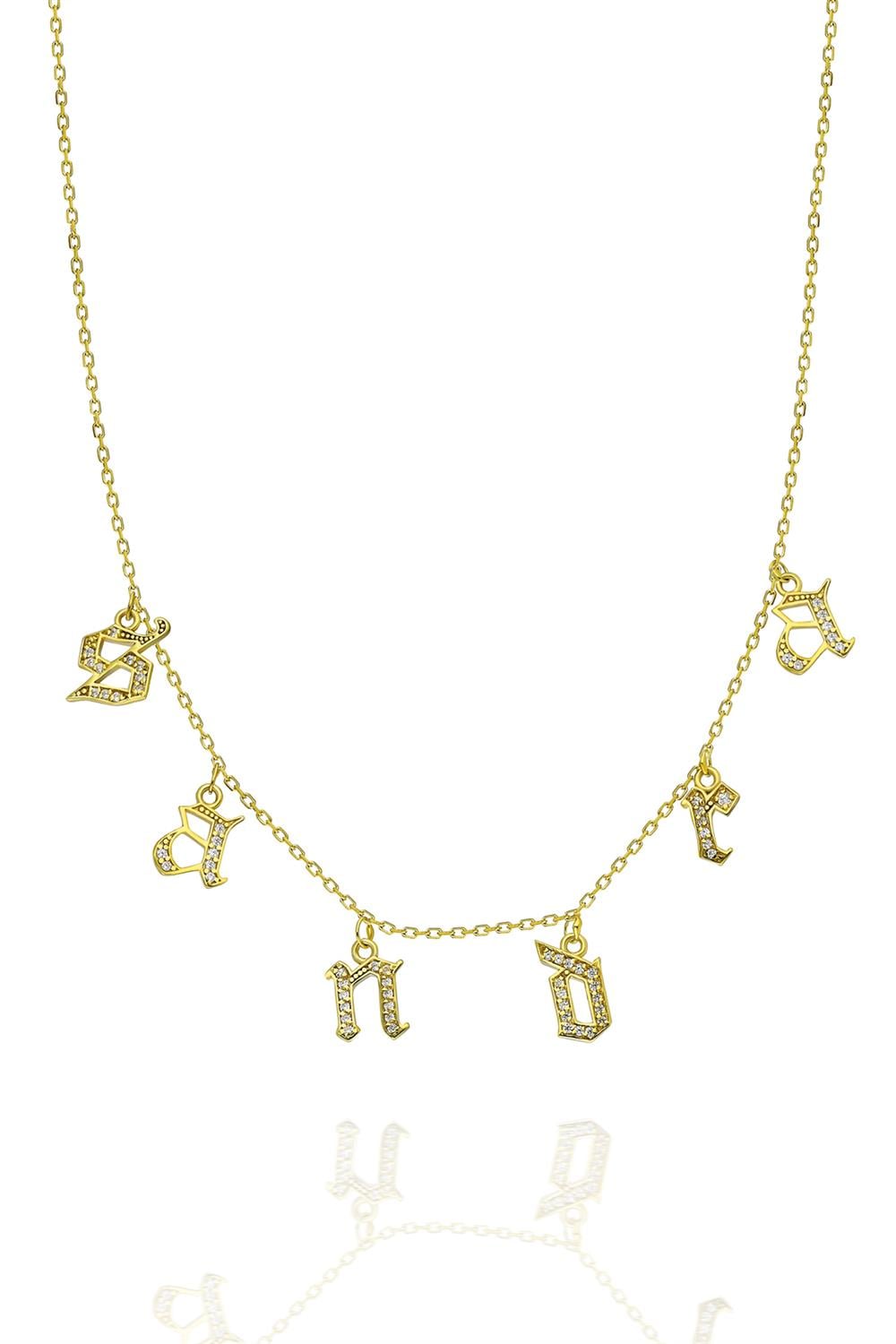 Taşlı Gothic Kolye