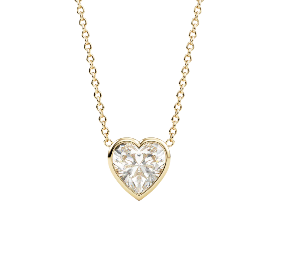 14K Kalp Kolye