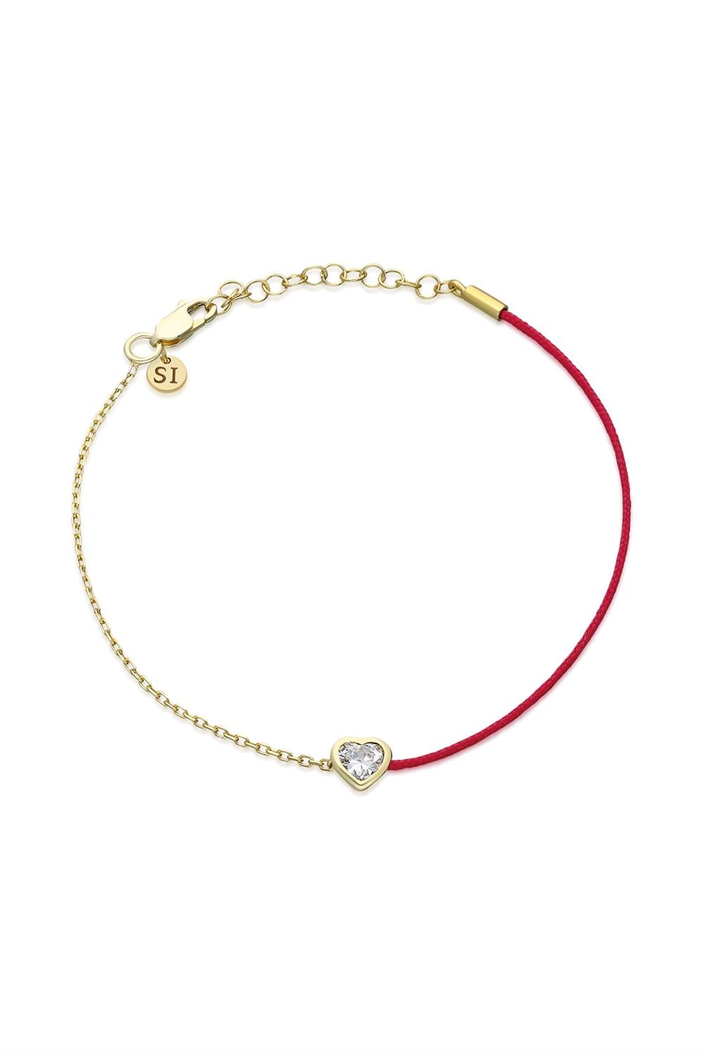 Half and Half Kalp Bileklik