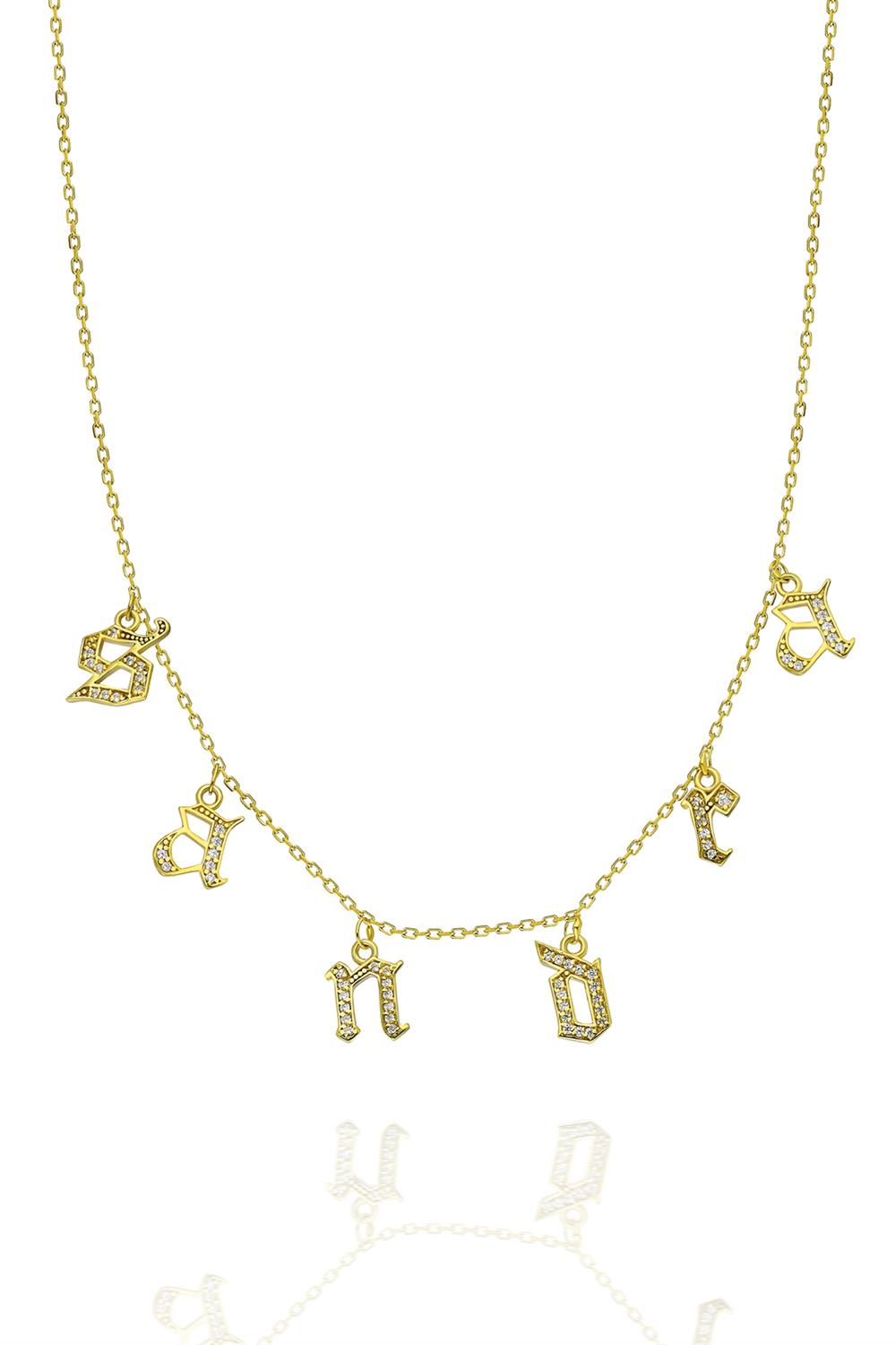 Taşlı Gothic Kolye