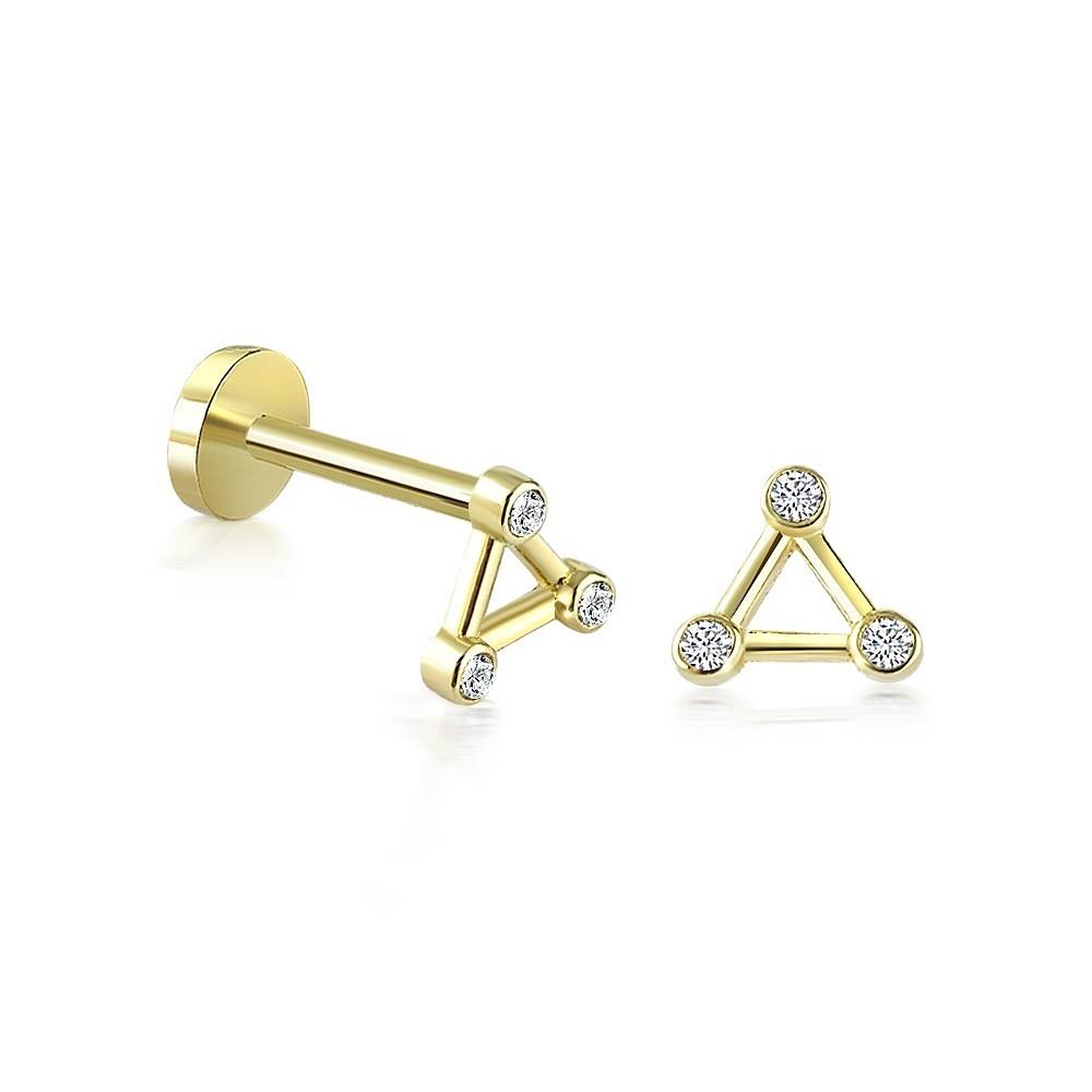 Üç Köşeli Piercing
