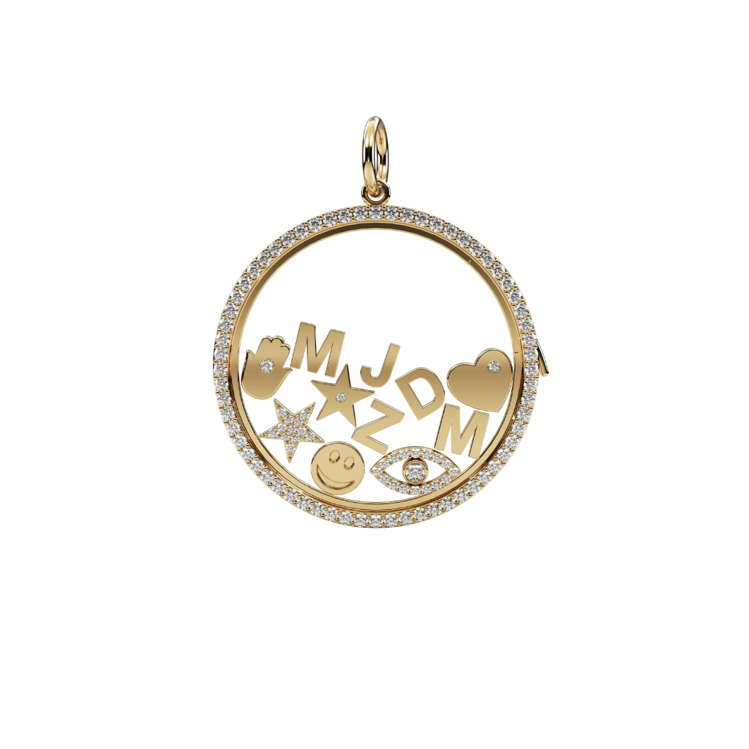 Yuvarlak Madalyon Charm