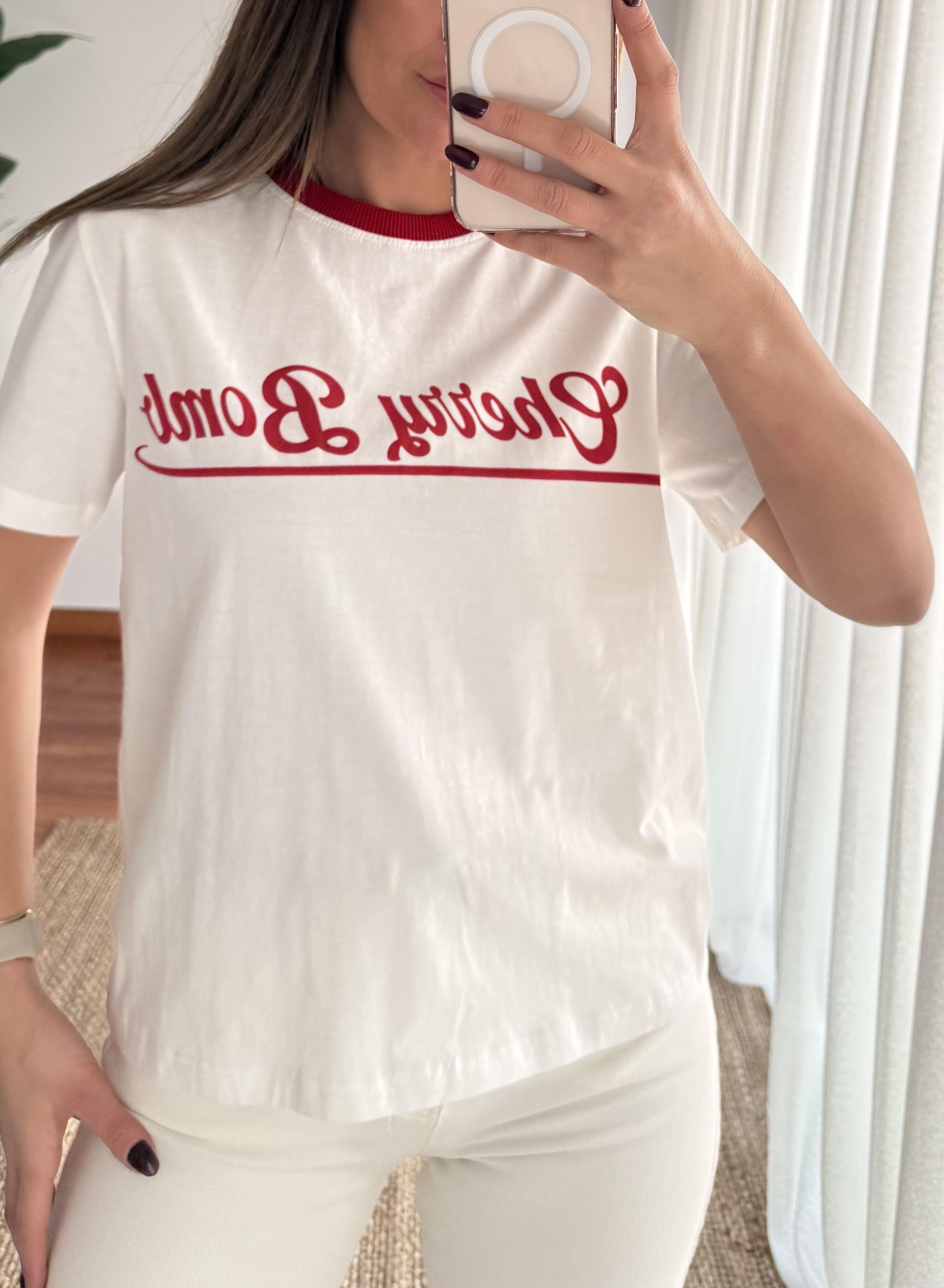 %100 Pamuk Beyaz T-Shirt
