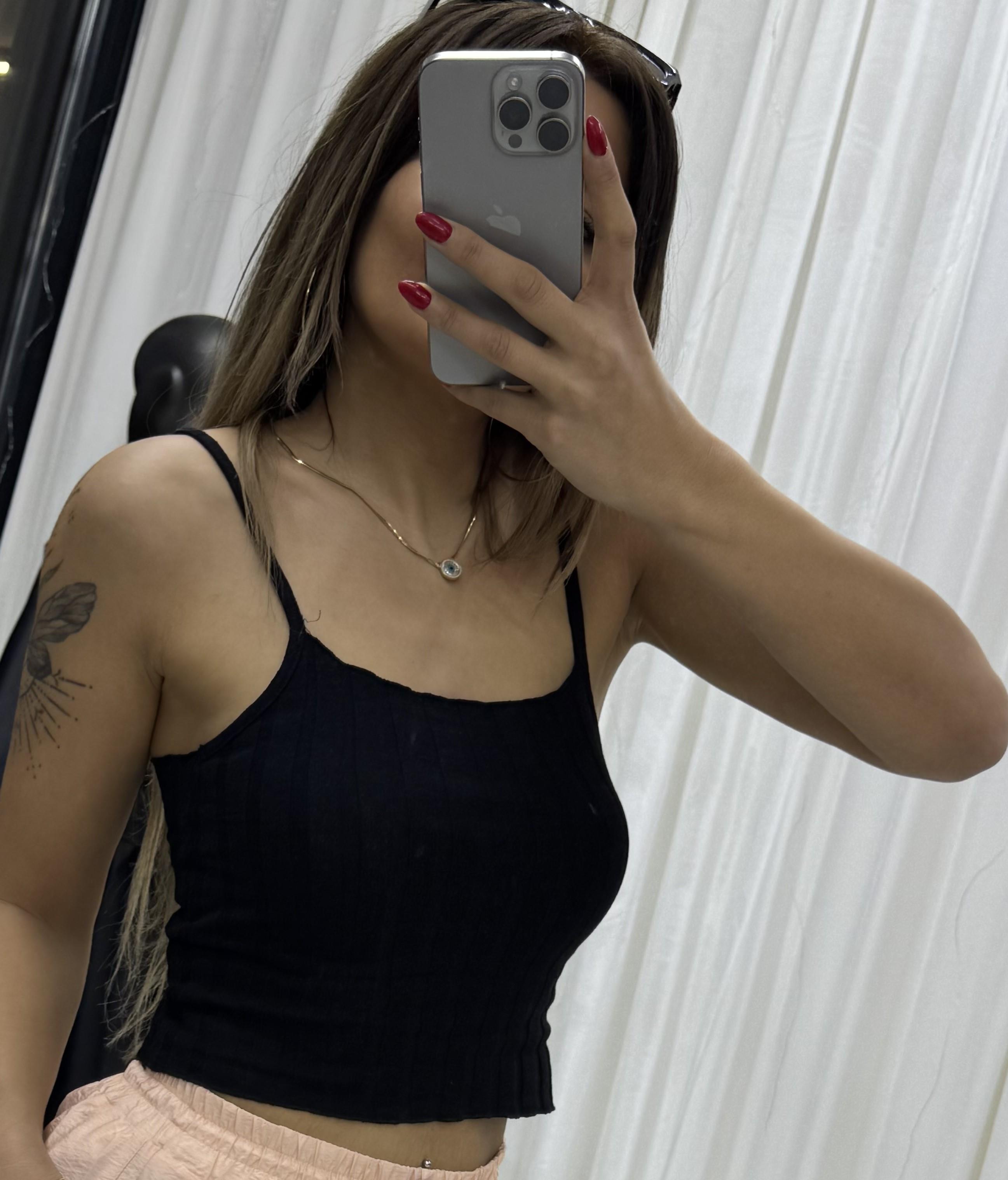  İP ASKILI FİTİLLİ CROP SİYAH