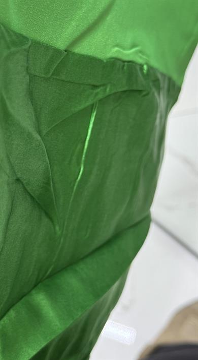  Oversize Tek Düğmeli Yeşil Blazer Ceket
