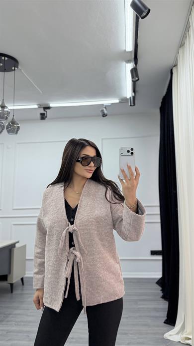 Çift Bağcıklı Kırçıllı Ceket