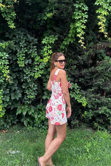 Premium Kalite Çiçekli Tulum