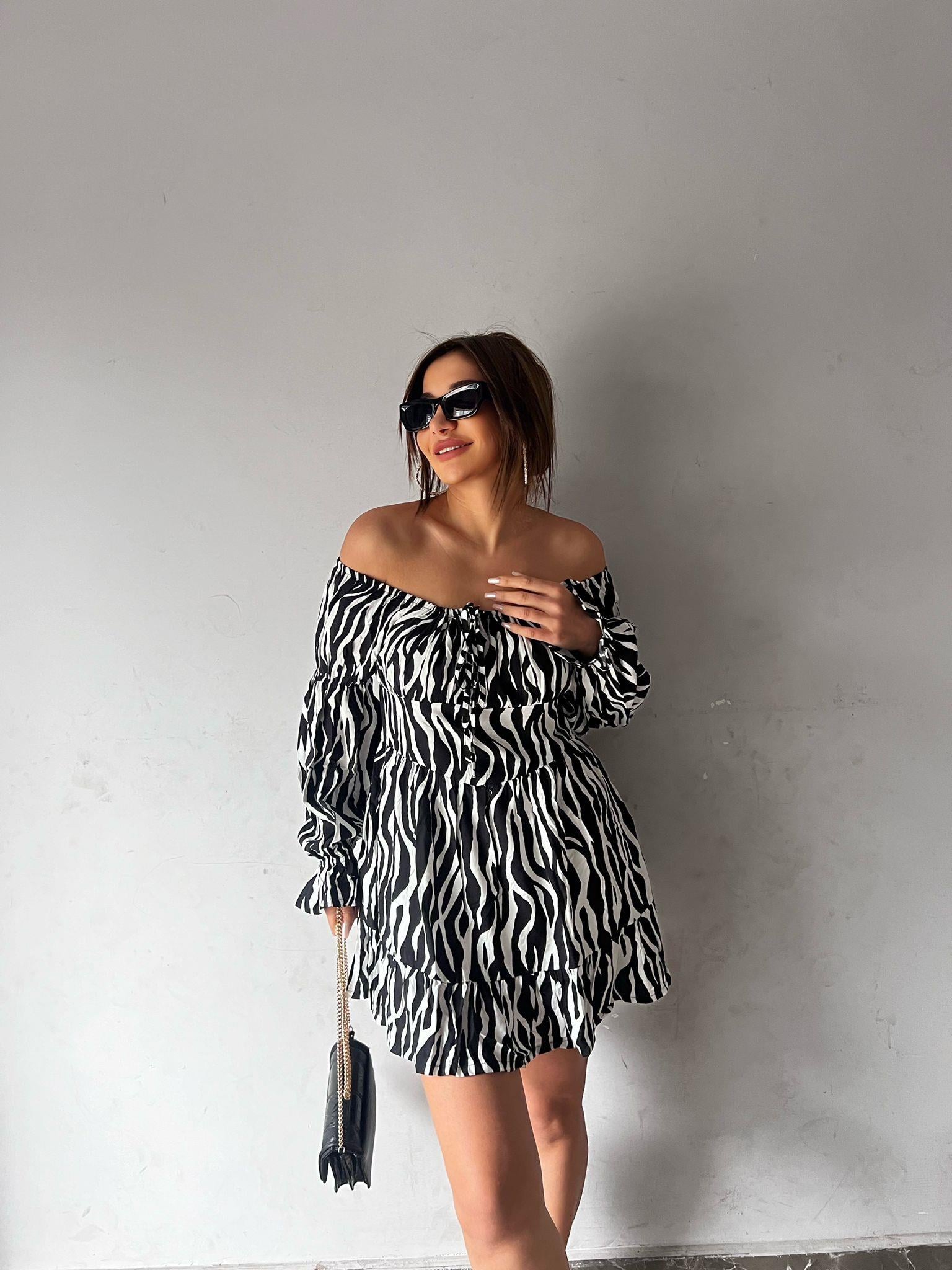 Zebra Desen Elbise