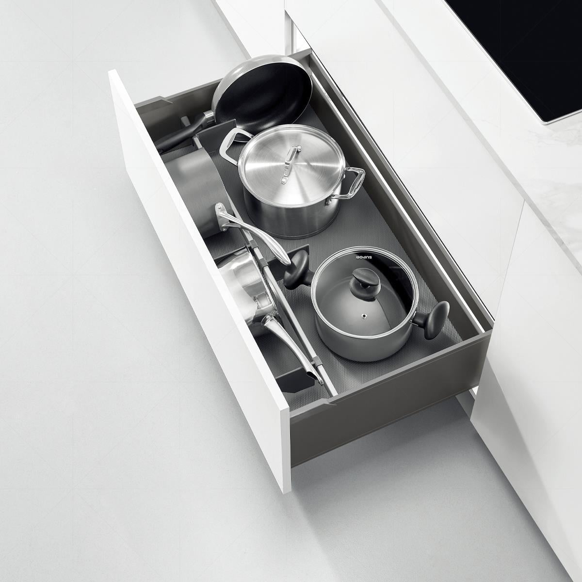 Phantom Gri Tencere Çekmece Seti 900 mm
