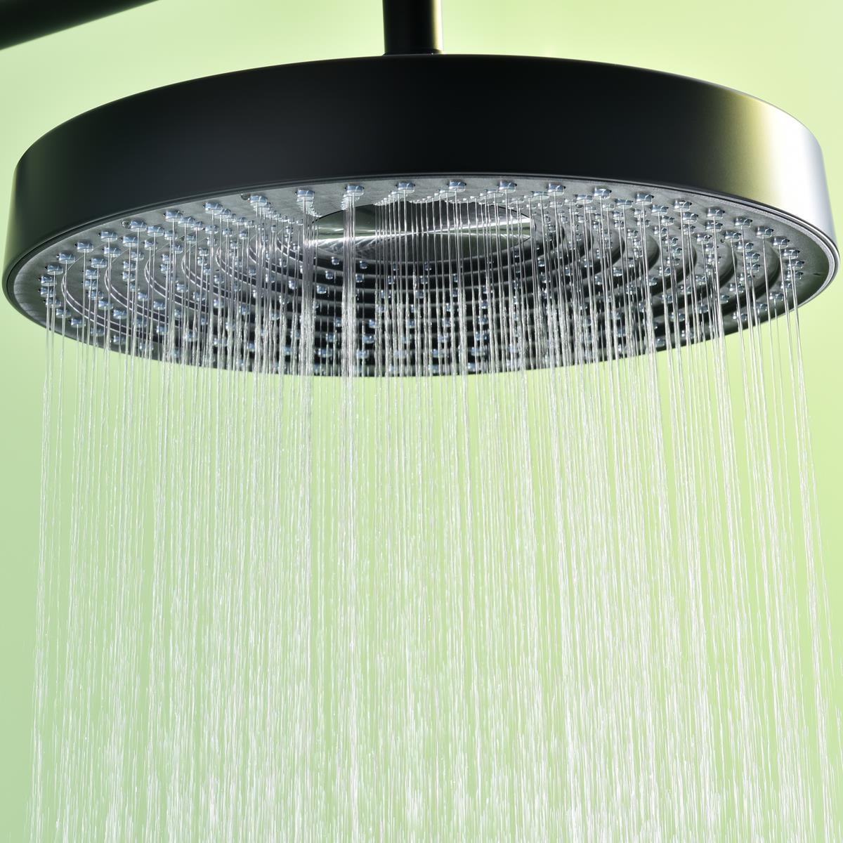 Solle 300 mm Oval Tepe Duş Başlığı Black