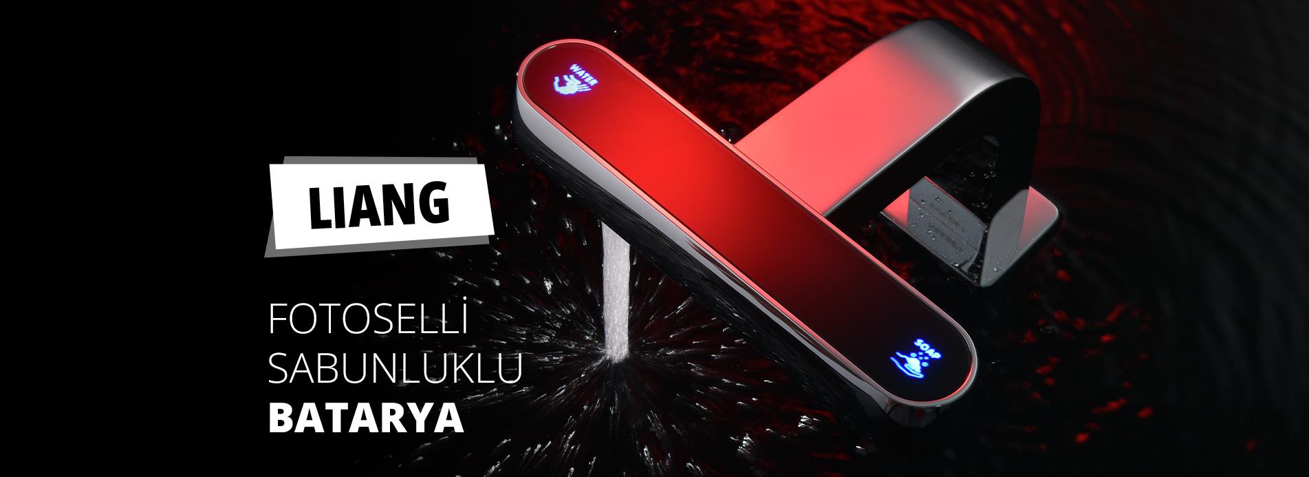 Liang Fotoselli Sabunluklı Lavabo Bataryası