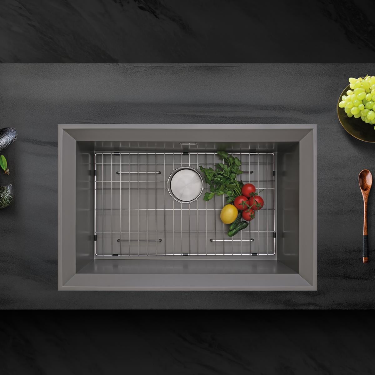 Astro El Yapımı Nano Eviye Seti 76x48 cm Mat Gri (Gun Grey)