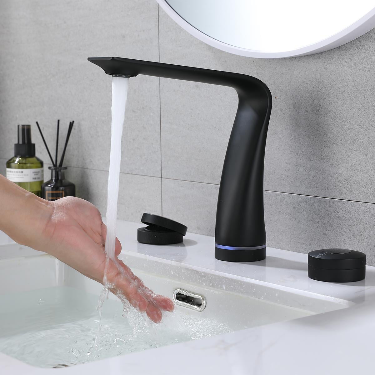 Wind 3 Delikli Sensörlü Lavabo Bataryası