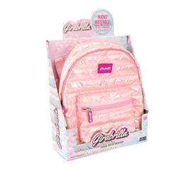 Puffer Casual Sırt Çantası, Açık Pembe