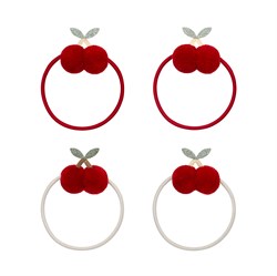Mimi & Lula Pom Pom Cherries 4lü Lastik Toka