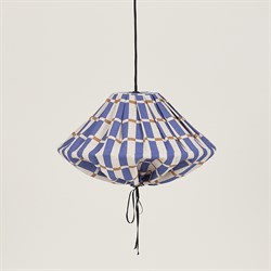 Nobodioz Yumi Aydınlatma Şapkası, 50cm çap, Blue Mustard Mosaic