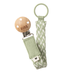 Bibs Paci Braid - Emzik Askısı / Sage-Ivory