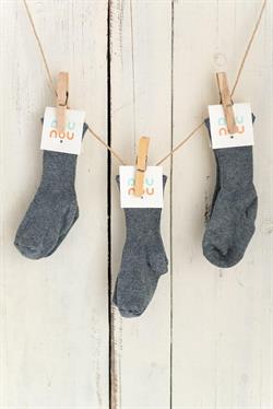 3lü Antrasit Bebek Çocuk Katlamalı Çorap