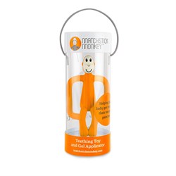 Matchstick Monkey Silikon Diş Kaşıyıcı, Turuncu Monkey
