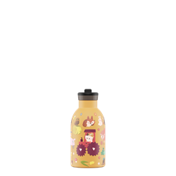 24Bottles Kids Bottle Pipetli Paslanmaz Çelik Termos 330 ml, Farm Friends